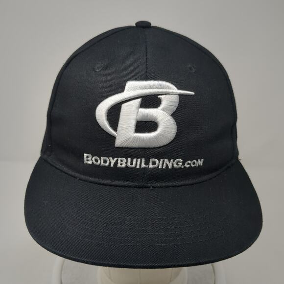 Bodybuilding Snapback Cap Black One Size Adjustable Embroidered Wicked Wear - Picture 2 of 10